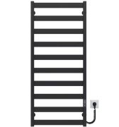 Електрична сушарка для рушників Deffi Silvia П10 500х1200 E праве підключення JD04 чорний A.SV.120.50.10.E.B.R.2