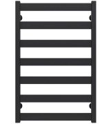 Сушка для рушників водяна Deffi Silvia П7 500х800 бічне праве підключення чорний A.SV.80.50.7.B.C