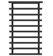 Сушка для рушників водяна Deffi Agata П10 400x1000 бічне праве підключення чорний A.AG.100.40.10.B.C