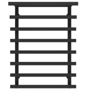 Полотенцесушитель водяной Deffi Agata П8 500x800 боковое правое подключение черный A.AG.80.50.8.B.C