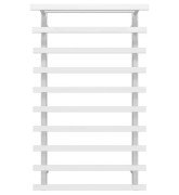 Сушка для рушників водяна Deffi Agata П10 400x1000 нижнє підключення білий A.AG.100.40.10.W.A