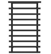 Сушка для рушників водяна Deffi Agata П10 400x1000 нижнє підключення чорний A.AG.100.40.10.B.A