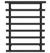 Сушка для рушників водяна Deffi Agata П8 500x800 бічне праве підключення чорний A.AG.80.50.8.B.C