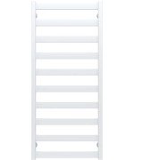 Полотенцесушитель водяной Deffi Silvia П10 500х1200 боковое левое подключение белый A.SV.120.50.10.W.B