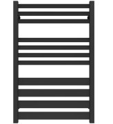 Сушка для рушників водяна Deffi Diamant П11 500х800 бічне ліве підключення чорний A.DT.80.50.11.B.B