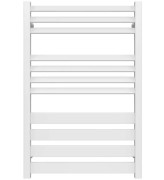 Сушка для рушників водяна Deffi Diamant П11 500х800 бічне праве підключення білий A.DT.80.50.11.W.C