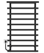 Електрична сушарка для рушників Deffi Agata П10 400x1000 ліве підключення JD04 чорний A.AG.100.40.10.E.B.L.4