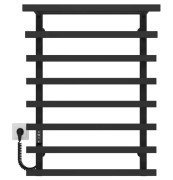 Електрична сушарка для рушників Deffi Agata П8 500x800 ліве підключення JD04 чорний A.AG.80.50.8.E.B.L.4