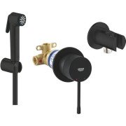 Гигиенический душ со смесителем скрытого монтажа Grohe Essence c Tempesta-F черный UA111197243