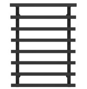 Полотенцесушитель водяной Deffi Breeze П8 500x800 боковое левое подключение черный A.BZ.80.50.8.B.B