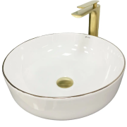 Раковина для ванной VBI BARI S 41x41 см керамика белый VBI-011605