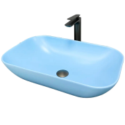 Раковина для ванної кімнати VBI AVEZZANO 58x35,5 см кераміка блакитний матовий VBI-014403
