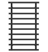 Сушка для рушників водяна Deffi Breeze П10 500x1000 нижнє підключення чорний A.BZ.100.50.10.B.A