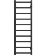 Сушка для рушників водяна Deffi Forest П10 200х1000 бічне ліве підключення чорний A.FR.100.20.10.B.B