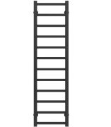 Сушка для рушників водяна Deffi Forest П12 200х1200 бічне ліве підключення чорний A.FR.120.20.12.B.B