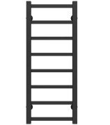 Сушка для рушників водяна Deffi Forest П8 200х800 бічне праве підключення чорний A.FR.80.20.8.B.C