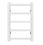 Сушка для рушників водяна Deffi Forest П5 300х500 бічне ліве підключення білий A.FR.50.30.5.W.B