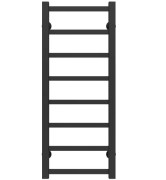 Сушка для рушників водяна Deffi Forest П10 400х1000 бічне праве підключення чорний A.FR.100.40.10.B.C
