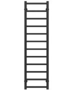 Сушка для рушників водяна Deffi Forest П12 400х1200 нижнє підключення чорний A.FR.120.40.12.B.A