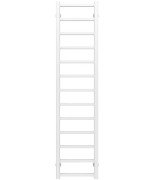 Сушка для рушників водяна Deffi Forest П13 400х1400 зліва з'єднання білий A.FR.140.40.13.W.B