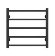 Сушка для рушників водяна Deffi Forest П5 500х500 нижнє підключення чорний A.FR.50.50.5.B.A