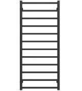 Сушка для рушників водяна Deffi Forest П12 600х1200 бічне ліве підключення чорний A.FR.120.60.12.B.B