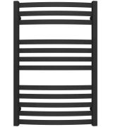 Полотенцесушитель водяной Deffi Dexter П12 500х800 боковое левое подключение черный A.DR.80.50.12.B.B