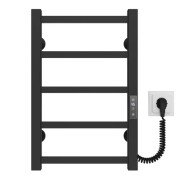 Електрична сушарка для рушників Deffi Forest П6 200х600 праве підключення JD04 чорний A.FR.60.20.6.E.B.R.2