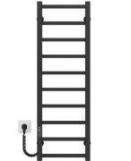 Електрична сушарка для рушників Deffi Forest П10 200х1000 ліве підключення JD04 чорний A.FR.100.20.10.E.B.L.2