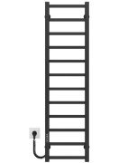 Електрична сушарка для рушників Deffi Forest П12 200х1200 ліве підключення JD04 чорний A.FR.120.20.12.E.B.L.2