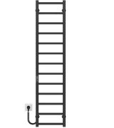 Електрична сушарка для рушників Deffi Forest П13 200х1400 ліве підключення JD04 чорний A.FR.140.20.13.E.B.L.2