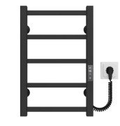 Електрична сушарка для рушників Deffi Forest П5 300х500 праве підключення JD04 чорний A.FR.50.30.5.E.B.R.2