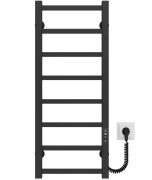 Електрична сушарка для рушників Deffi Forest П8 300х800 праве підключення JD04 чорний A.FR.80.30.8.E.B.R.2
