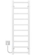 Електрична сушарка для рушників Deffi Forest П10 300х1000 ліве підключення WD04 білий A.FR.100.30.10.E.W.L.4