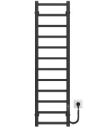 Електрична сушарка для рушників Deffi Forest П12 300х1200 праве підключення JD04 чорний A.FR.120.30.12.E.B.R.2