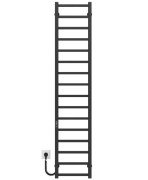 Електрична сушарка для рушників Deffi Forest П16 200х1600 ліве підключення JD04 чорний A.FR.160.20.16.E.B.L.2