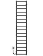 Електрична сушарка для рушників Deffi Forest П16 300х1600 ліве підключення JD04 чорний A.FR.160.30.16.E.B.L.2