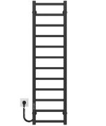 Електрична сушарка для рушників Deffi Forest П12 400х1200 ліве підключення JD04 чорний A.FR.120.40.12.E.B.L.2