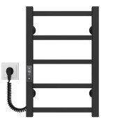 Електрична сушарка для рушників Deffi Forest П5 400х500 ліве підключення JD04 чорний A.FR.50.40.5.E.B.L.2