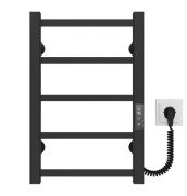 Електрична сушарка для рушників Deffi Forest П5 400х500 праве підключення JD04 чорний A.FR.50.40.5.E.B.R.2