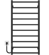 Електрична сушарка для рушників Deffi Forest П10 500х1000 ліве підключення JD04 чорний A.FR.100.50.10.E.B.L.2