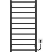 Електрична сушарка для рушників Deffi Forest П10 500х1000 правильне підключення JD04 чорний A.FR.100.50.10.E.B.R.2