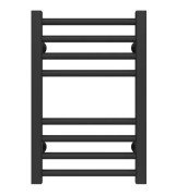 Сушка для рушників водяна Deffi Lima П8 400х500 нижнє підключення чорний A.LI.50.40.8.B.A