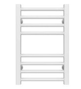 Сушка для рушників водяна Deffi Lima П8 400х500 бічне ліве підключення білий A.LI.50.40.8.W.B