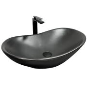 Раковина для ванної кімнати VBI TURIN  62x36,5 см кераміка чорний матовий VBI-011502