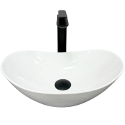 Раковина для ванної кімнати VBI TURIN S 43x28 см кераміка білий VBI-011501