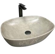 Раковина для ванной VBI OLBIA 49,5x37,5 см керамика бежевый камень матовый VBI-014301