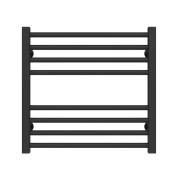 Сушка для рушників водяна Deffi Lima П8 500х500 бічне праве підключення чорний A.LI.50.50.8.B.C