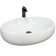 Раковина для ванної кімнати VBI VENETO M 56x37 см кераміка білий VBI-012802