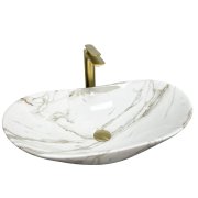 Раковина для ванної кімнати VBI TURIN 61,5x36 см кераміка лава глянець VBI-011506